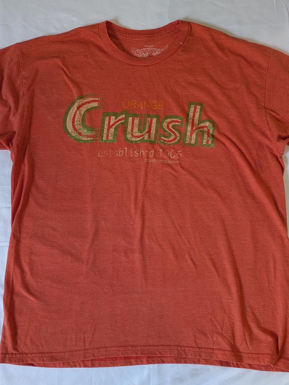 Savvy Orange Graphic 'Crush' Short Sleeve Tee